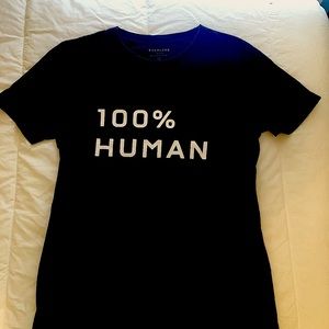EVERLANE 100% HUMAN BLACK MEN’s T-sh sl, size M